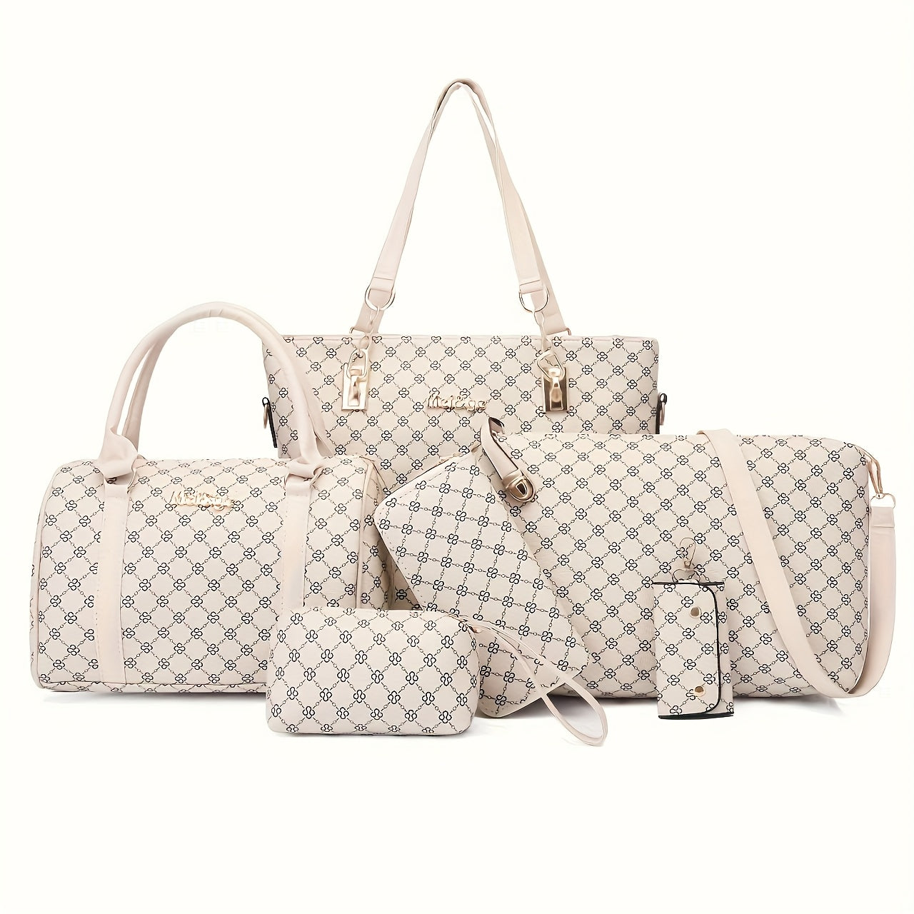Commuting  Style Chic Retro 6pc Woman's Bag Set