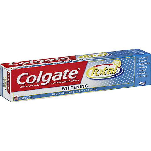 Colgate Total Toothpaste, Anticavity Fluoride And Antigingivitis, Whitening, Paste