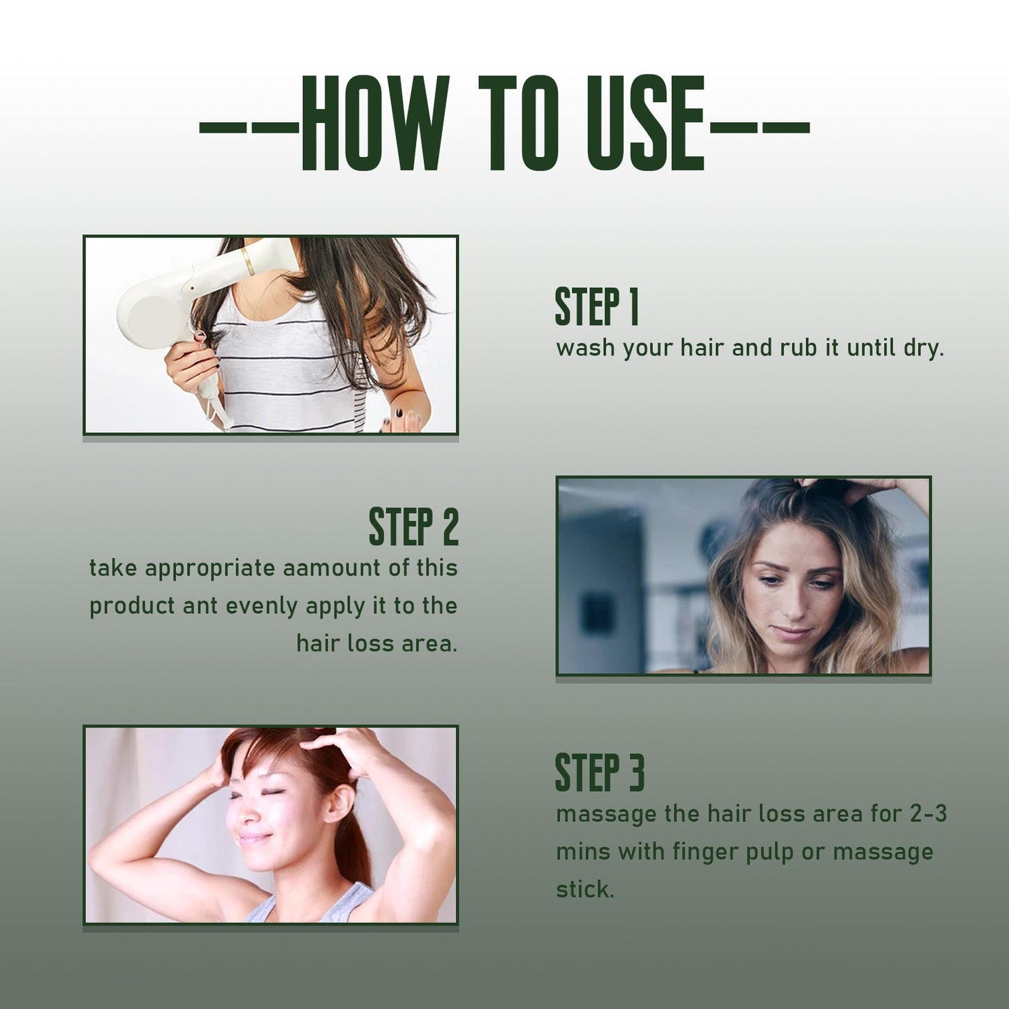 Ginger Dense Hair Spray Nourishes Hair Follicles, Prevents Hair Loss And Breaks, Moisturizes And Thickens Hair Spray