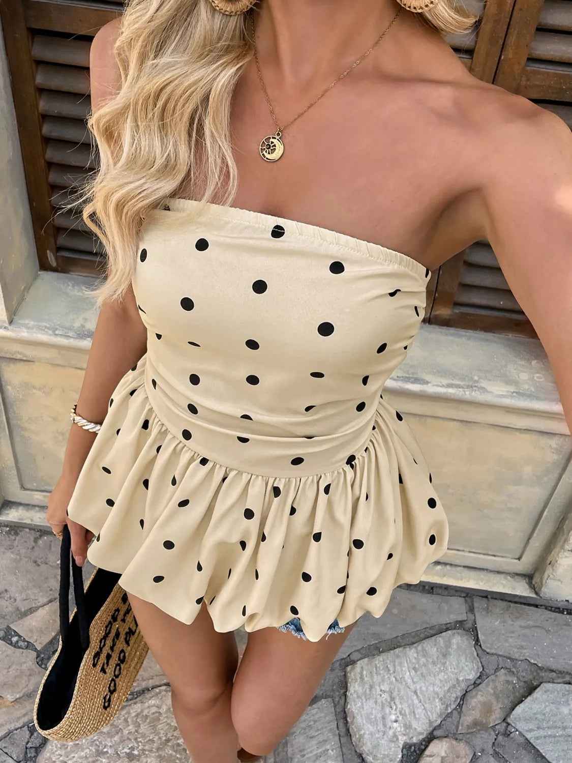 Polka Dot Tube Top
