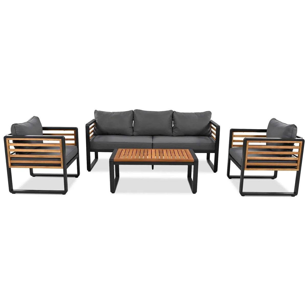 Large Size 4-pieces Outdoor Furniture sofa for 5 Person Conversation