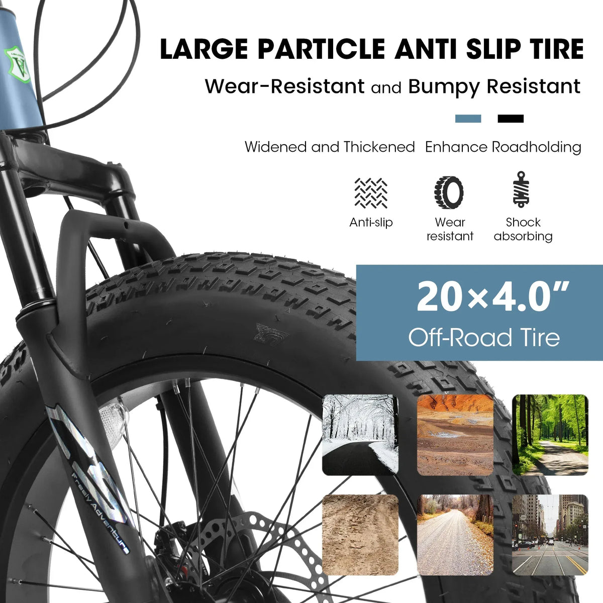 VeloCore™ City-Cruizer – 20-Inch Fat Tire Mountain Bike - Trustymall