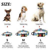 5 Colors Collar Dog Nylon Printed Pet Puppy Dog