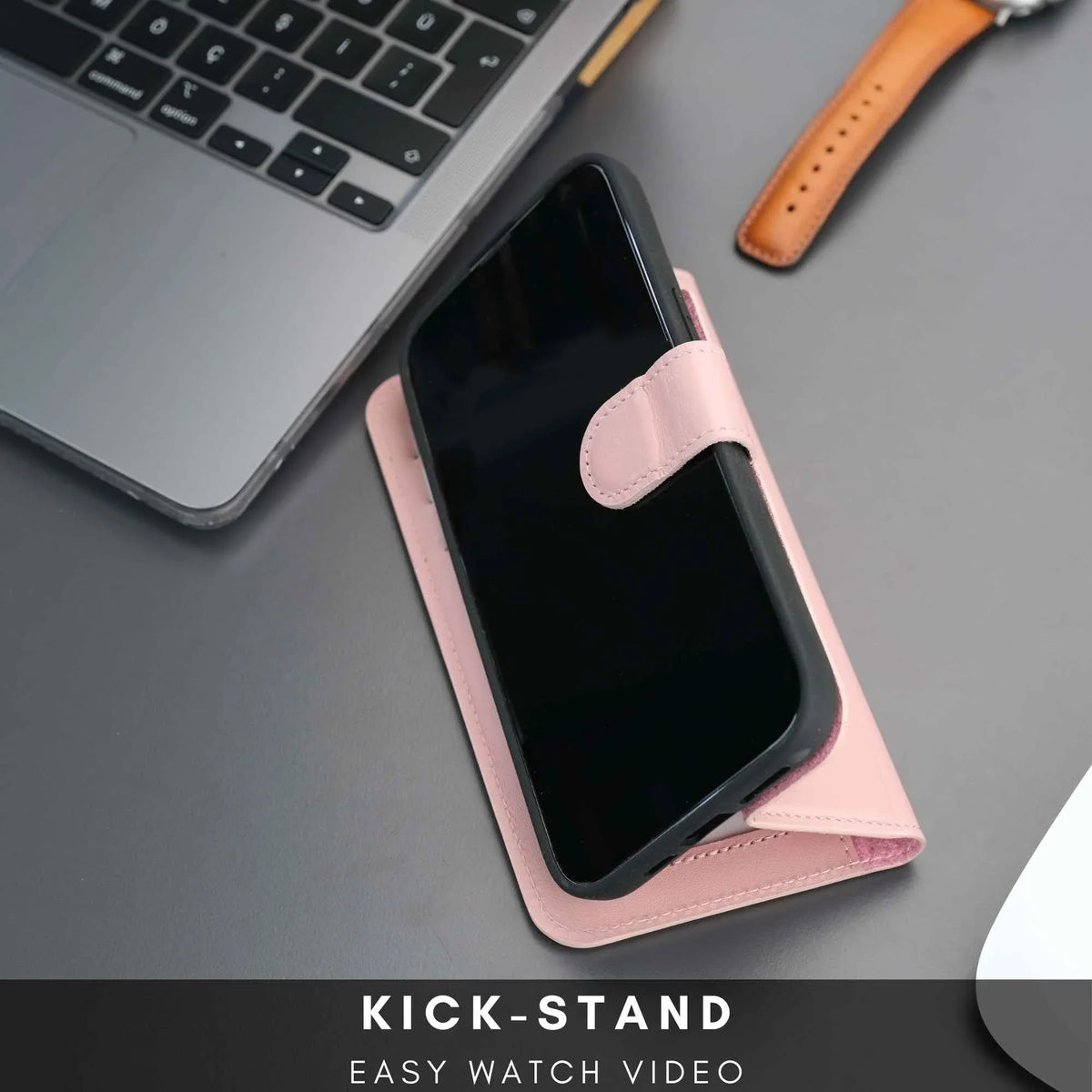 Casper iPhone 16 Pro Wallet Case Leather MagSafe