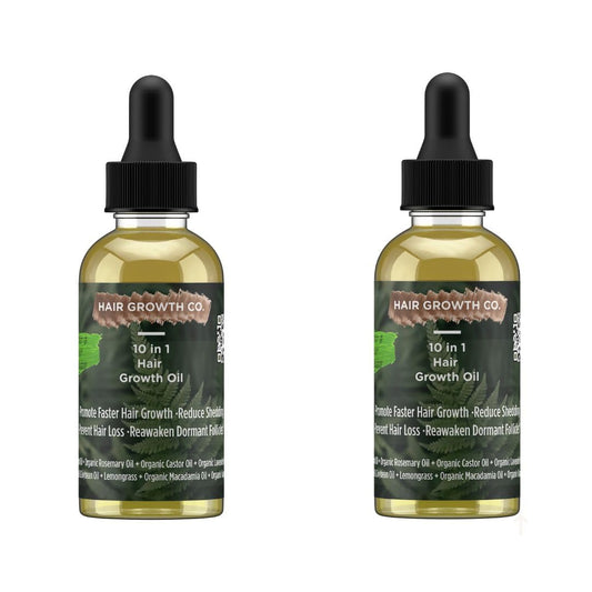 10 in 1 Hair Growth Oil (2 Oz) | Formulated With African Chebe Powder For Extreme Hair Growth, 2 Fl Oz (Pack of 1), 2.0 ounces
