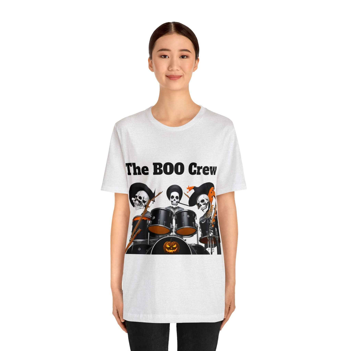 Halloween Boo Crew Skeletons Rock Band Unisex Jersey Short Sleeve Men'