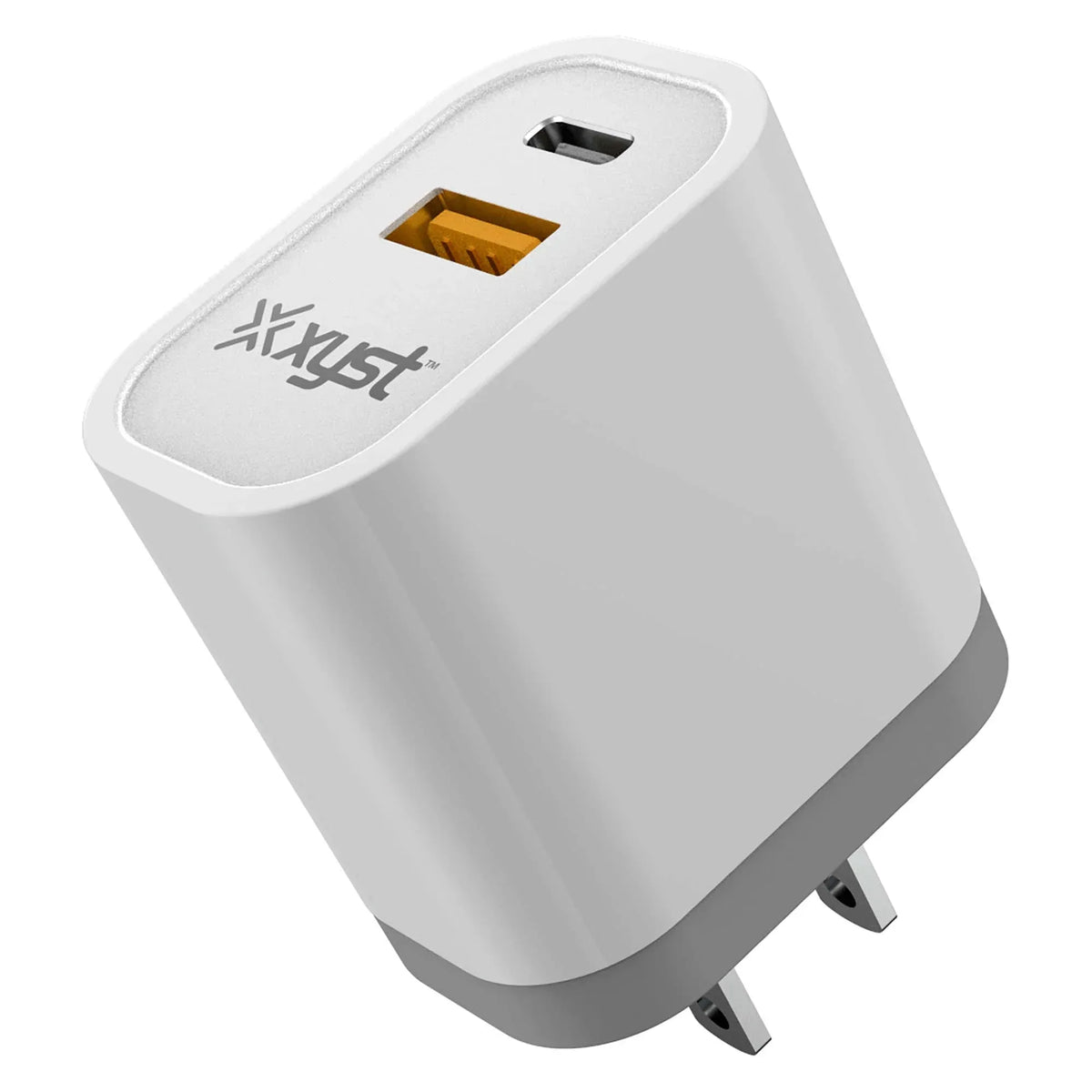 Xyst 3.4-Amp Dual USB Wall Charger with USB Port and USB Type-C Port - Trustymall