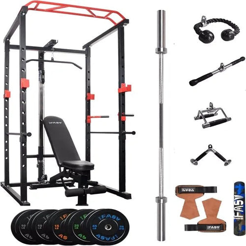 Home Gym Sets Multi-functional Power Cage,Home Adjustable Pullup Squat