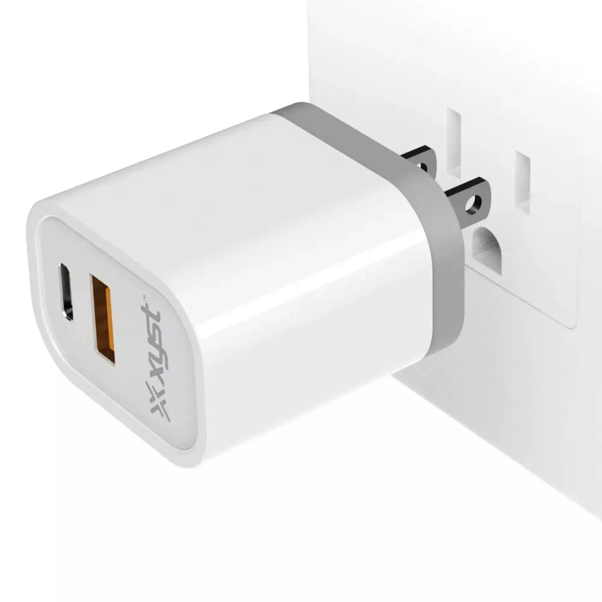 Xyst 3.4-Amp Dual USB Wall Charger with USB Port and USB Type-C Port - Trustymall