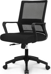 Ergonomic Mesh Office Chair With Lumbar Support And Breathable Back