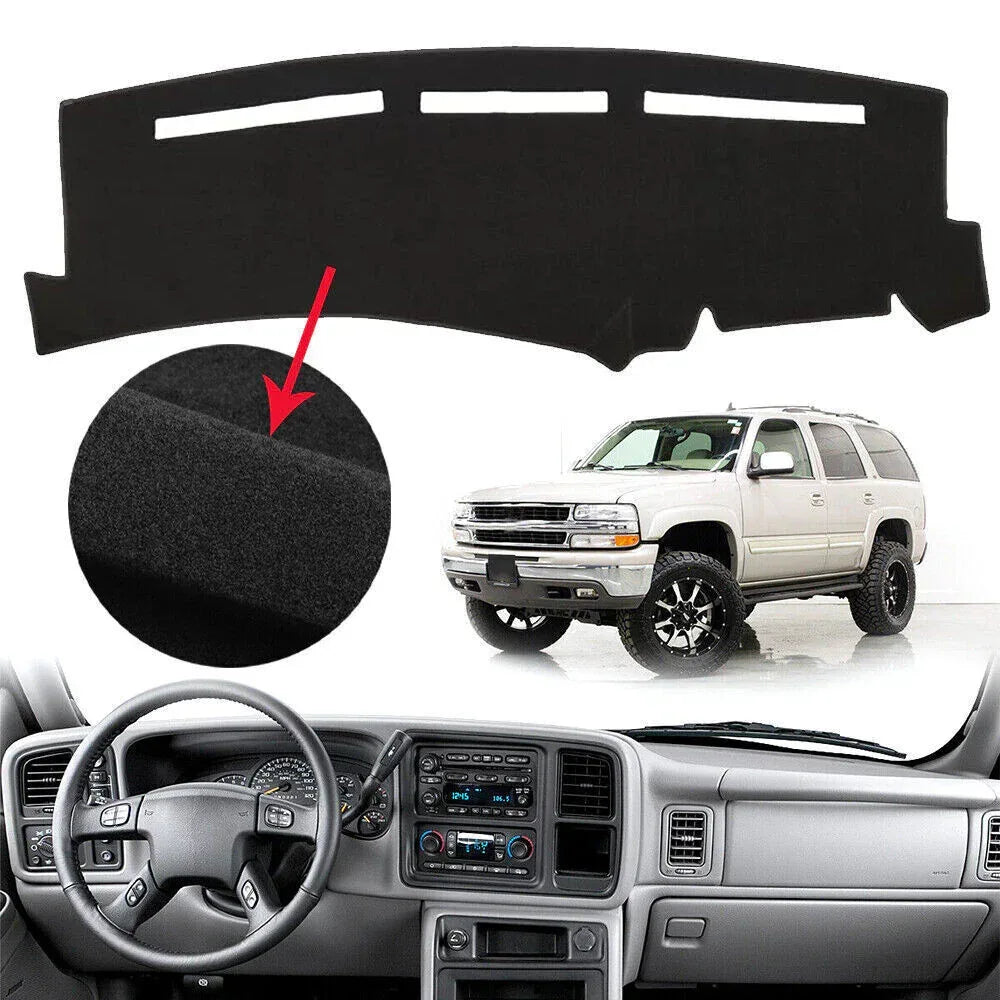 Car Dash Cover Mat Dashboard Pad for Chevy Silverado 1500 2500 Tahoe - Trustymall