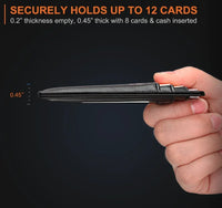 Mens Leather Slim Wallet Credit Card Holder RFID Blocking Pocket ID - Trustymall