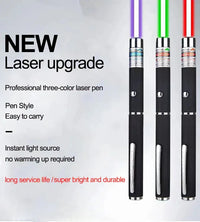 3 Packs 900Mile Laser Pointer Pen Green Blue Red Light Visible Beam - Trustymall
