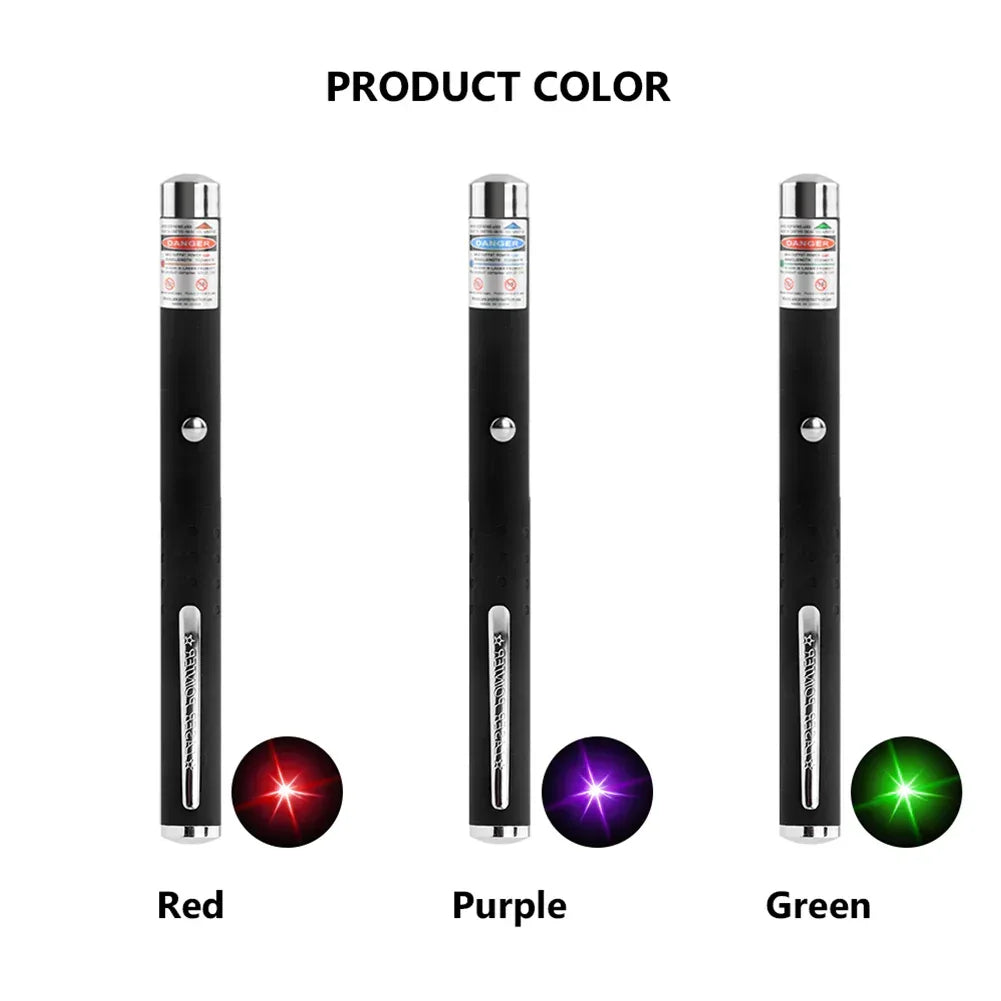 3 Packs 900Mile Laser Pointer Pen Green Blue Red Light Visible Beam - Trustymall