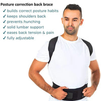 Posture Corrector Support Magnetic Back Shoulder Brace Belt Band For - Trustymall