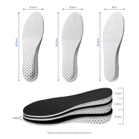 Men Women Invisible Height Increase Insoles Heel Lift Taller Shoe - Trustymall