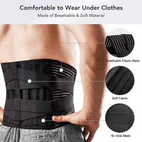 Adjustable Lower Back Brace Lumbar Support Waist Belt For Men Women