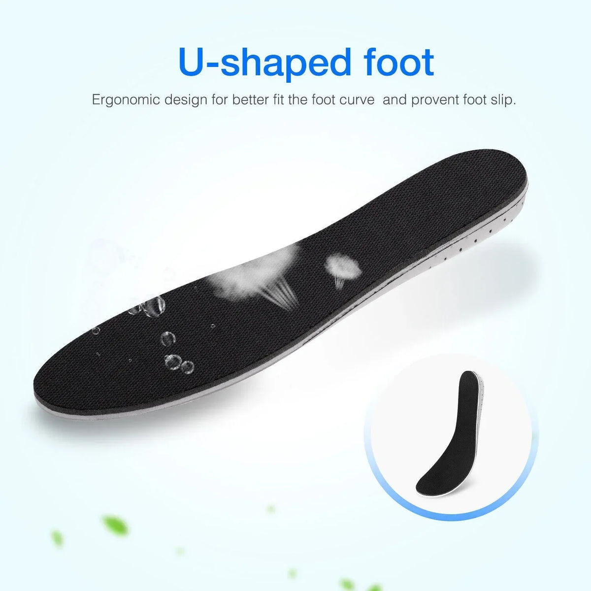 Men Women Invisible Height Increase Insoles Heel Lift Taller Shoe - Trustymall