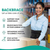 Adjustable Lower Back Brace Lumbar Support Waist Belt For Men Women