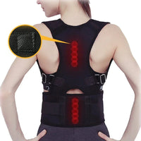 Posture Corrector Support Magnetic Back Shoulder Brace Belt Band For - Trustymall