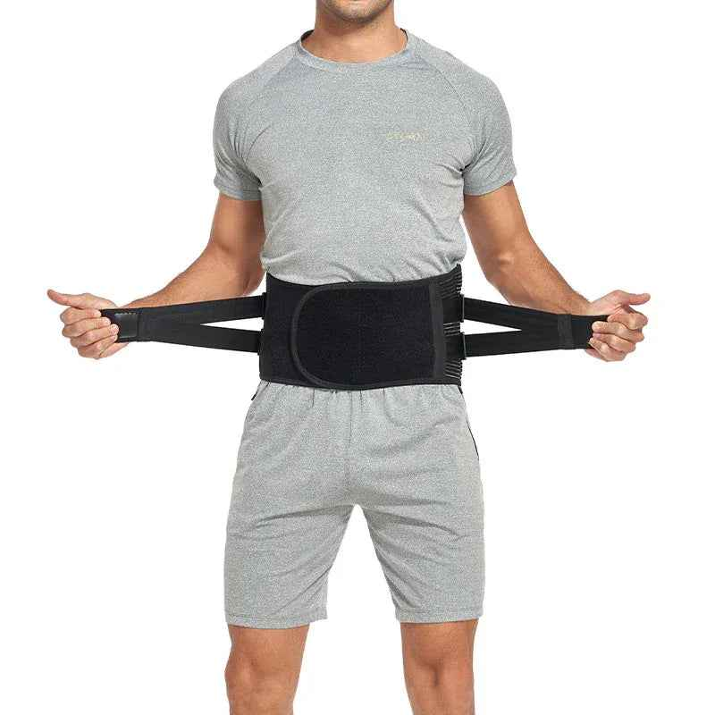Adjustable Lower Back Brace Lumbar Support Waist Belt For Men Women