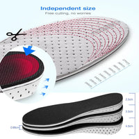 Men Women Invisible Height Increase Insoles Heel Lift Taller Shoe - Trustymall