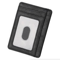 Mens Leather Slim Wallet Credit Card Holder RFID Blocking Pocket ID - Trustymall