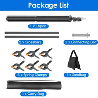 5×6.5FT T-Shape Photo Video Backdrop Stand Heavy Duty Background Stand Adjustabl