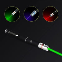 3 Packs 900Mile Laser Pointer Pen Green Blue Red Light Visible Beam - Trustymall