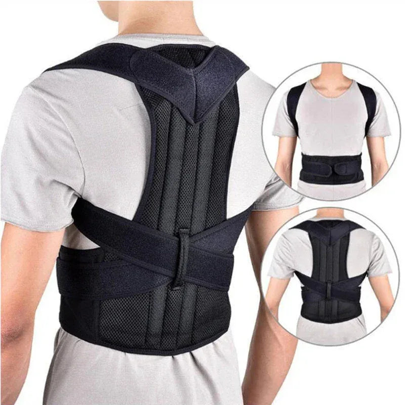 Adjustable Posture Corrector Low Back Support Shoulder Brace Belt For product image for TrustyMall.