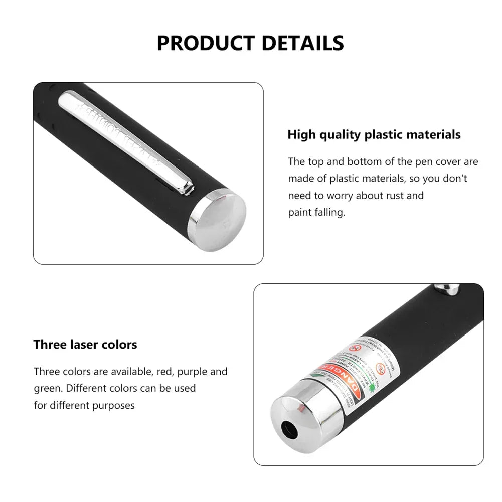 3 Packs 900Mile Laser Pointer Pen Green Blue Red Light Visible Beam - Trustymall
