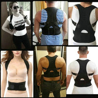 Posture Corrector Support Magnetic Back Shoulder Brace Belt Band For - Trustymall