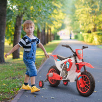 Aosom Kids Dirt Bike Battery-Powered Ride-On Electric Motorcycle with - Trustymall