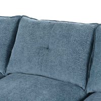 U-Shaped Chenille Sectional Sofa with Adjustable Armrest Pillows -