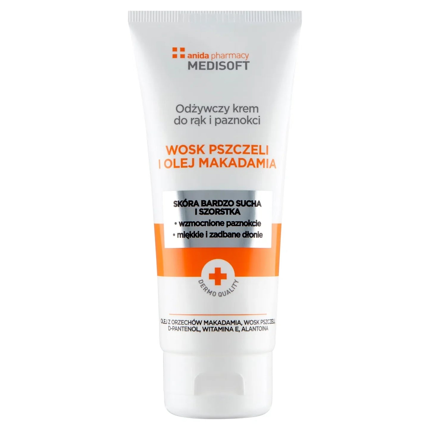 Anida Medisoft Nourishing Hand and Nail Cream Beeswax Macadamia Oil 100 ml