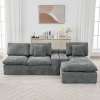 Cloud Sectional Sofa 107.9' Upholstered Sofa Couch with Double-layer