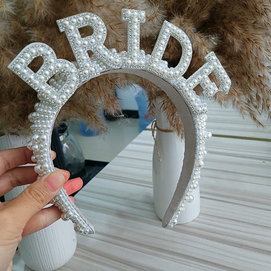 Bride to be crown Bach Bachelorette hen Party Bridal Shower beach pool Rustic boho garden wedding engagement Decoration Gift