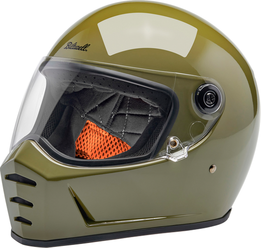 BILTWELL Lane Splitter Helmet - Gloss Olive Green - 2XL 1004-154-506