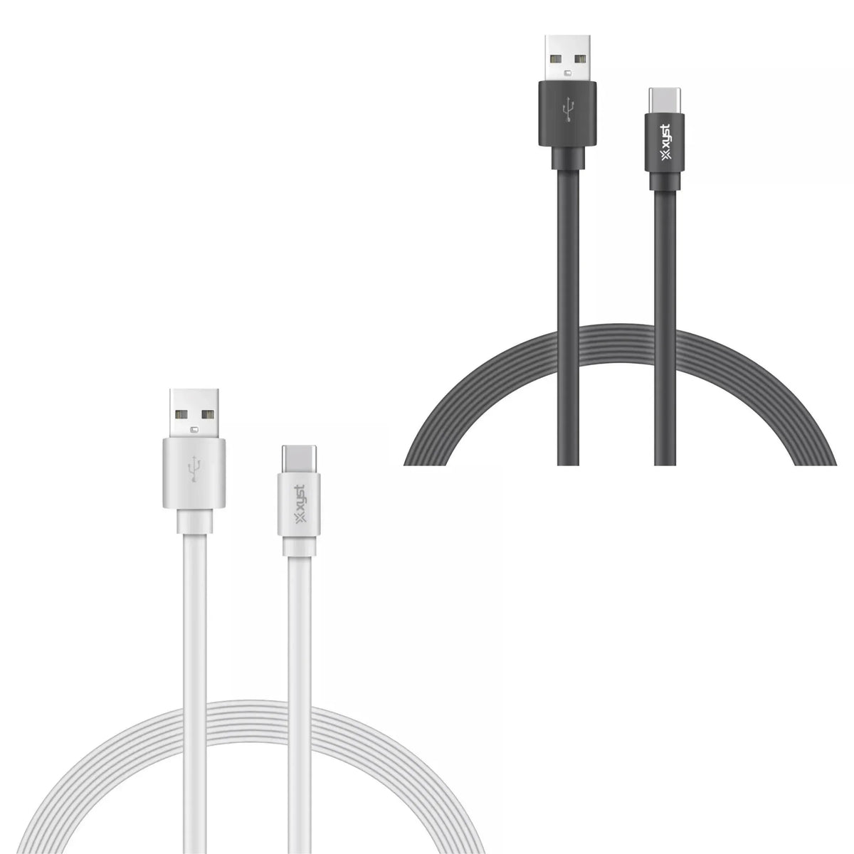 Xyst Charge and Sync USB to USB-C Flat Cable 4Ft - Trustymall