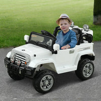 Aosom 12V Kids Electric Ride On Toy Truck Jeep Car With Remote Control - Trustymall