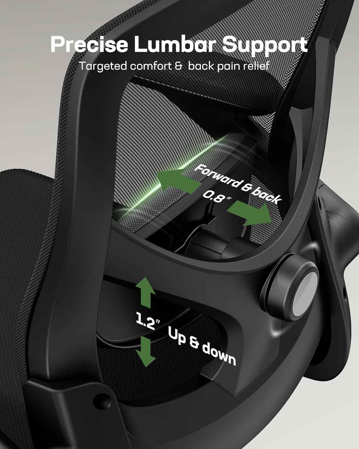 Ergonomic Mesh Office Chair High Back With Lumbar Support