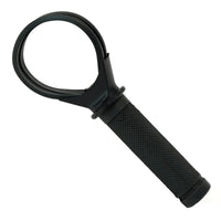 Close-up of DFX Gyro Converter's ergonomic handle for forearm strength training equipment.