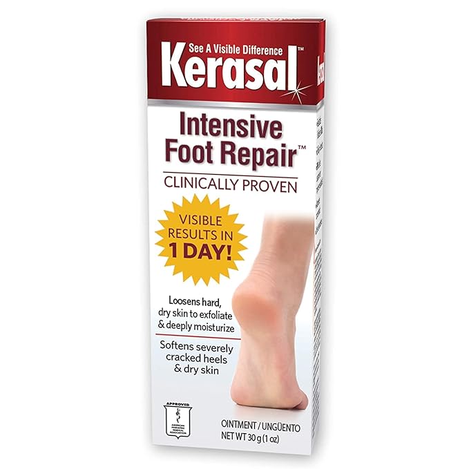 Kerasal Exfoliating Moisturizer Therapy Foot Lotion 4oz