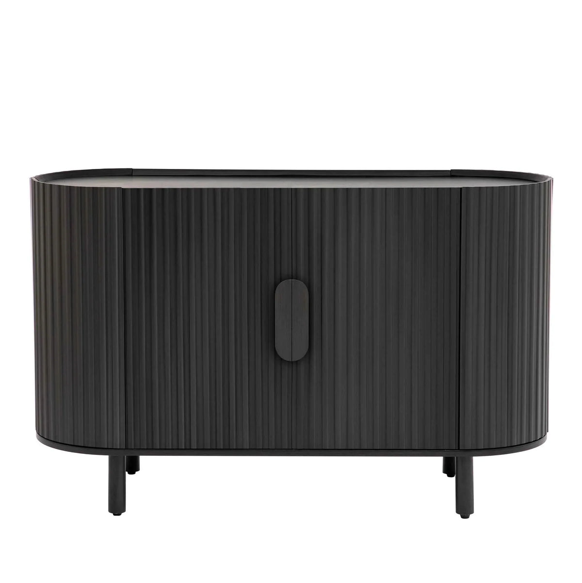 Curved Design Light Luxury Sideboard with Adjustable Shelves,Suitable