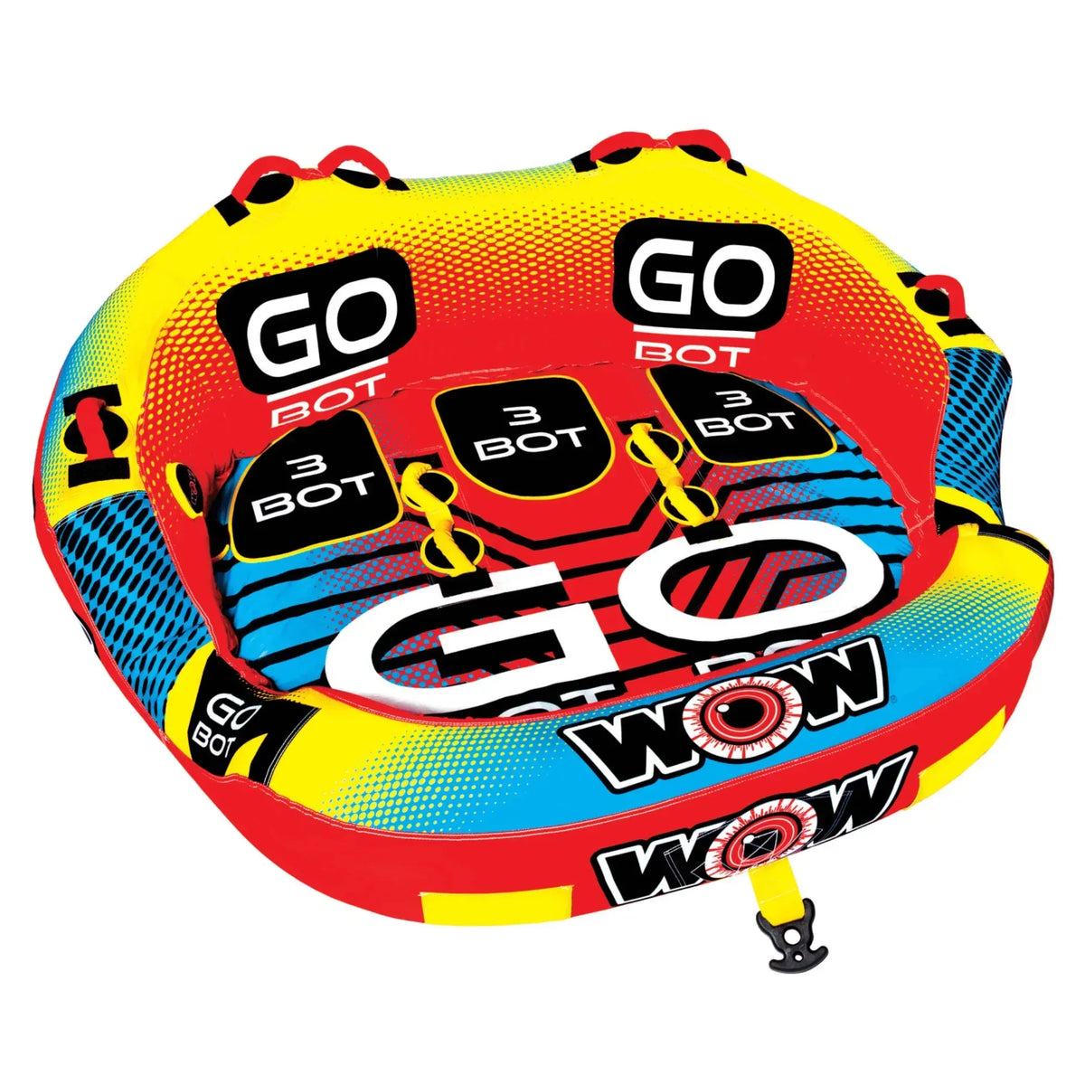 WOW Watersports Go Bot Towable Water Tube for 1 to 3 Riders - Trustymall