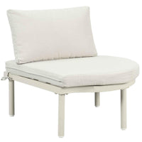 8-Piece Patio Sofa Furniture Set, Half Moon Outdoor Sectional Sofa