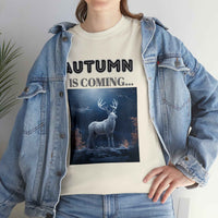 Autumn is coming: Fall Vibes T-shirts | Deer Drinking Brook Leaves Cha