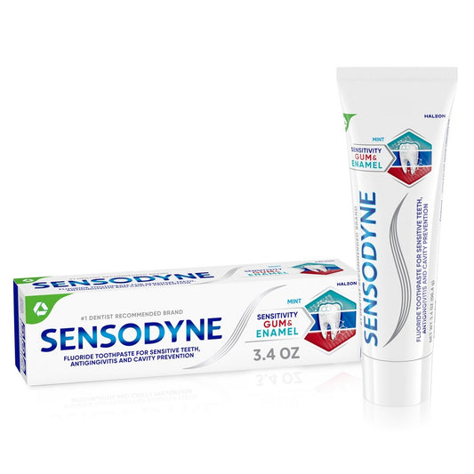 Sensodyne Sensitivity Gum & Enamel Fluoride Mint Toothpaste 3.4 Oz