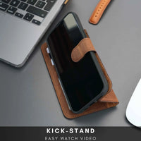 Casper iPhone 16 Pro Wallet Case Leather MagSafe