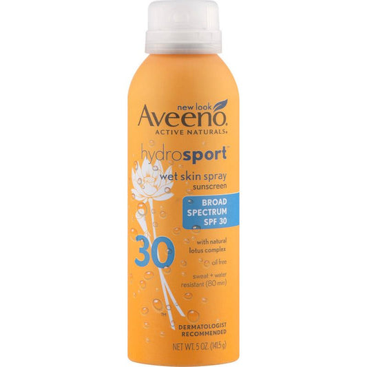 Aveeno Active Naturals Hydrosport Wet Skin Spray Sunscreen SPF 30